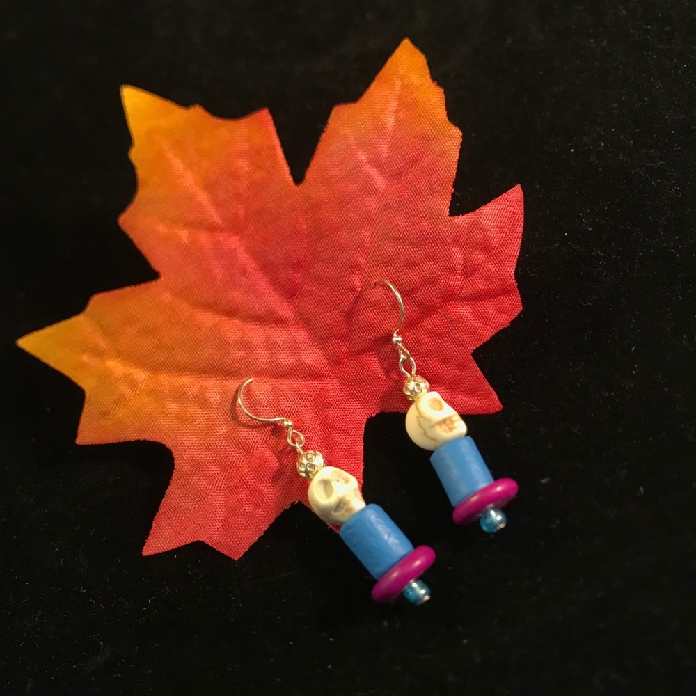 Handcrafted Earrings with Skulls